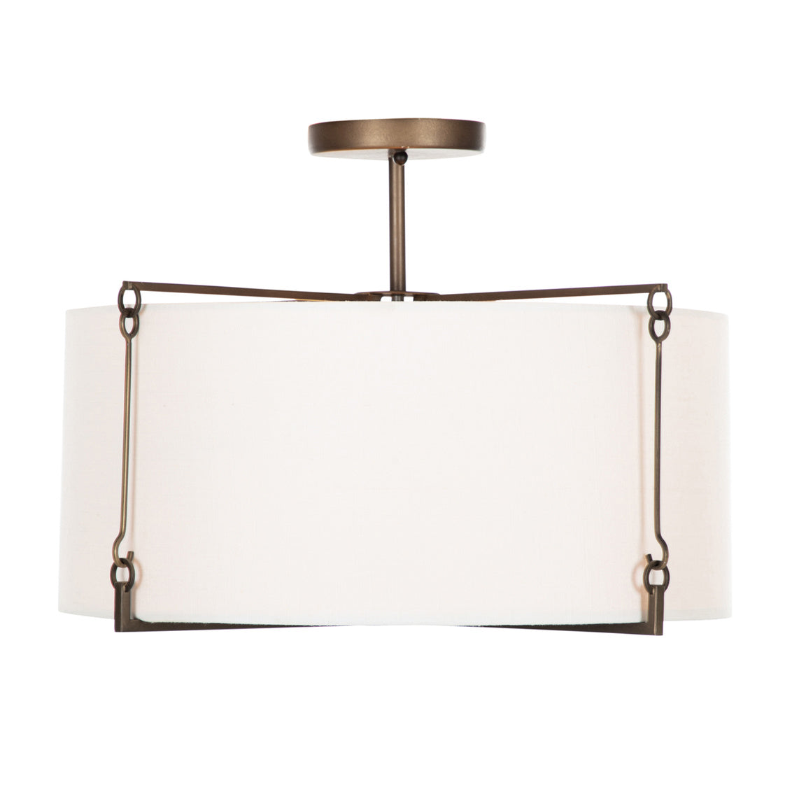 Theresa Semi-Flush Mount - Bronze