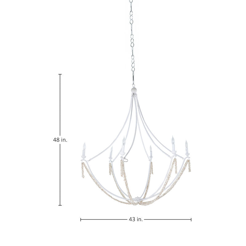 Nakita Chandelier - White
