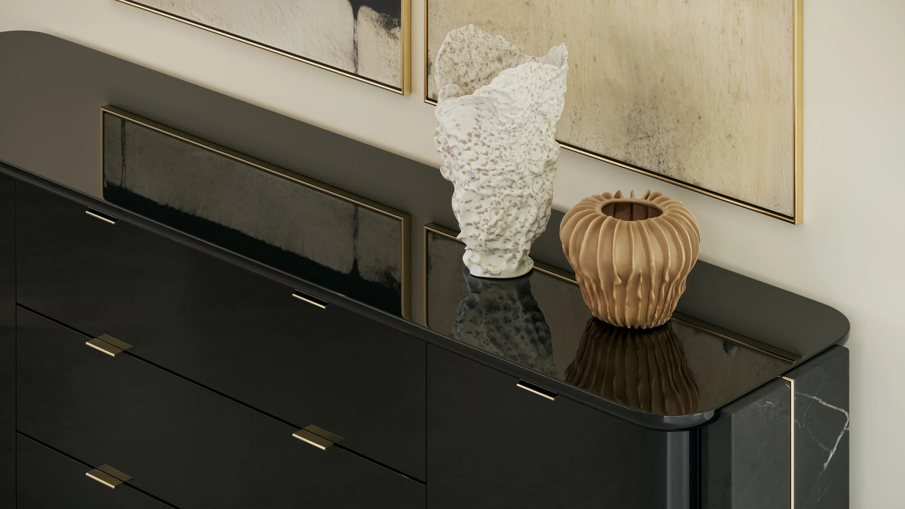 Overlap Sideboard Dark – Sideboards & Buffets by Caracole | Sutter & Vale