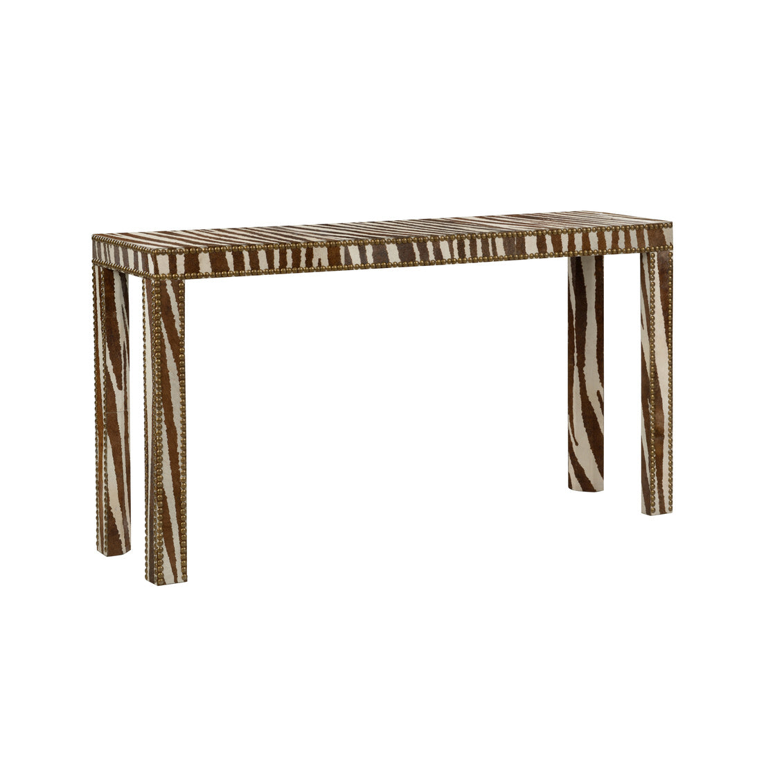 Zebra Console Table in Zebra Print / Hair on Hide - Chelsea House