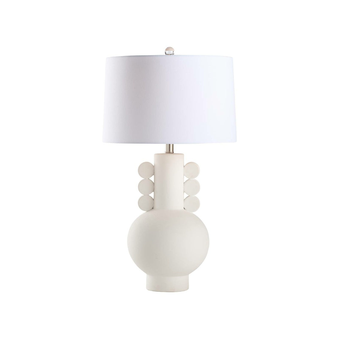 Allegra Table Lamp in Matte White Glaze / Ceramic/Porcelain - Chelsea House