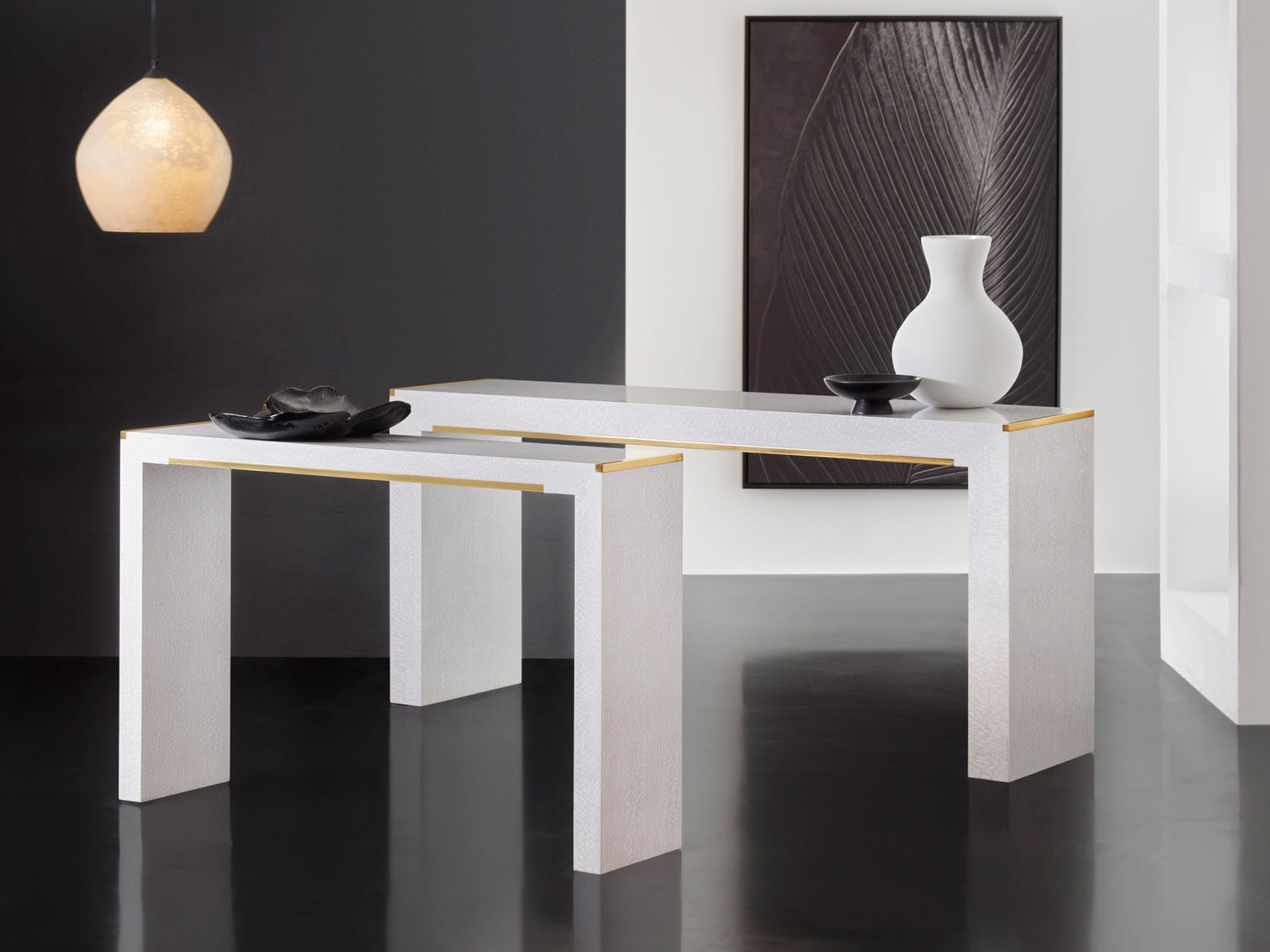 Modern History Large Mirage Console-White Lacewood MH1188F02