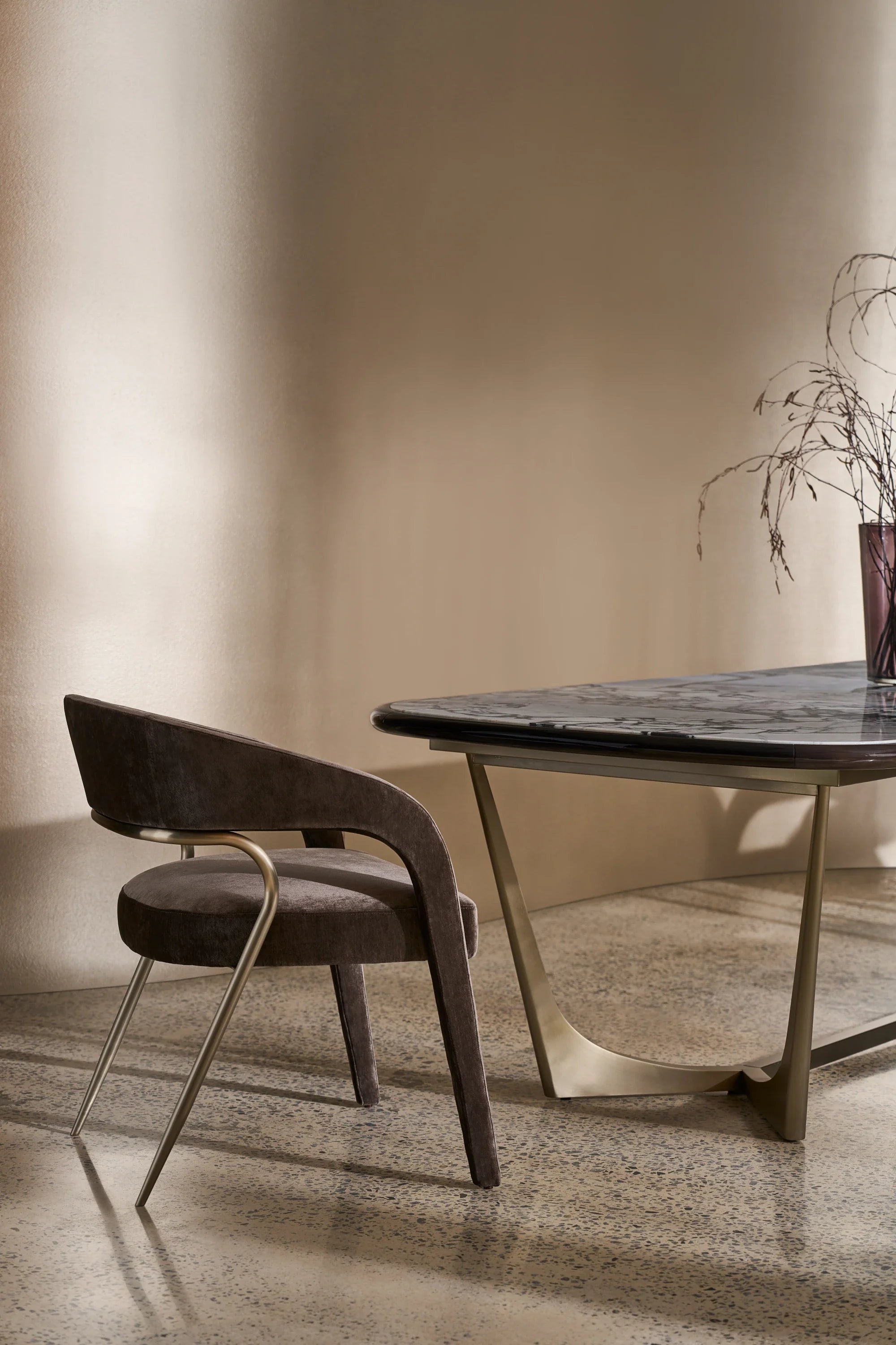 Gazelle Dining Chair - Mink – Dining Chairs by Caracole | Sutter & Vale