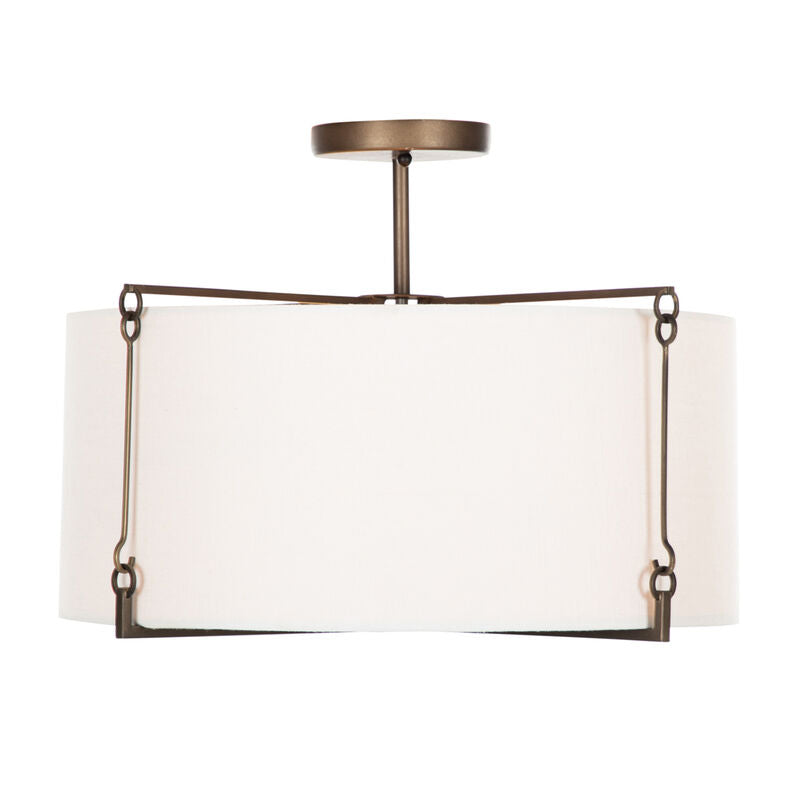 Theresa Semi-Flush Mount - Bronze