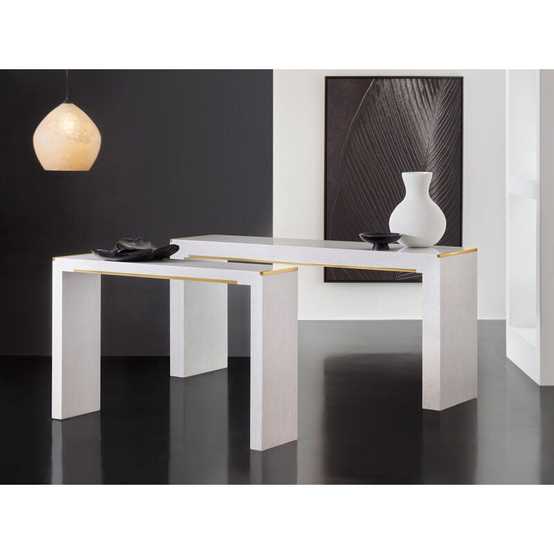 Large Mirage Console-White Lacewood