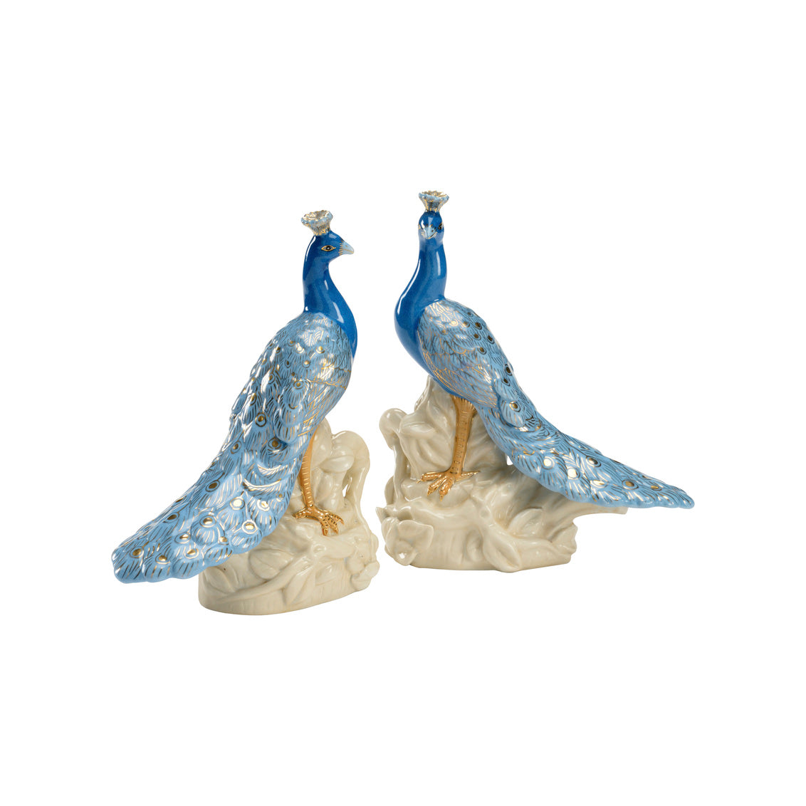 Peacocks (Pr) in 9.5 / Porcelain - Chelsea House