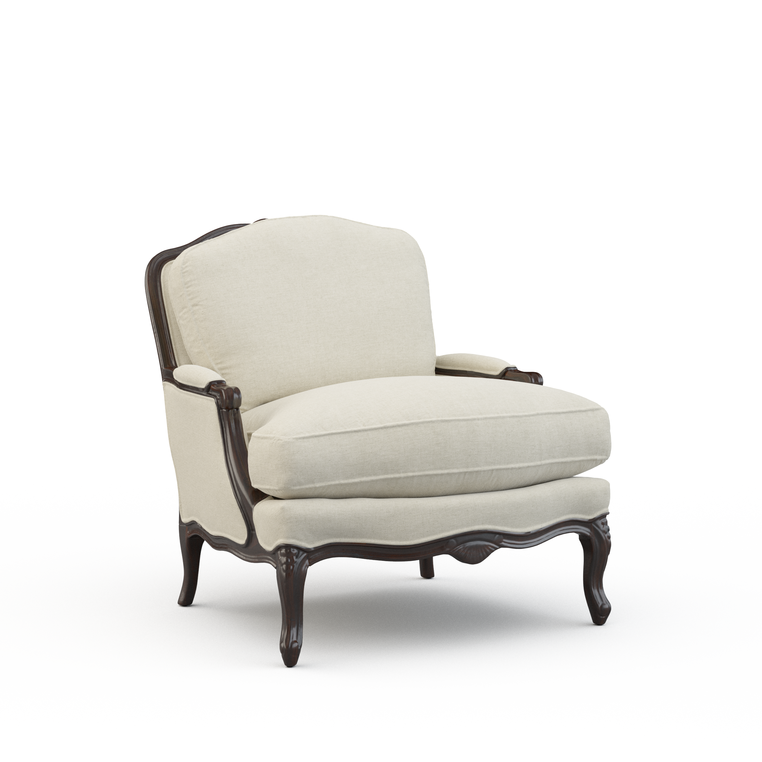 exposed wood chair