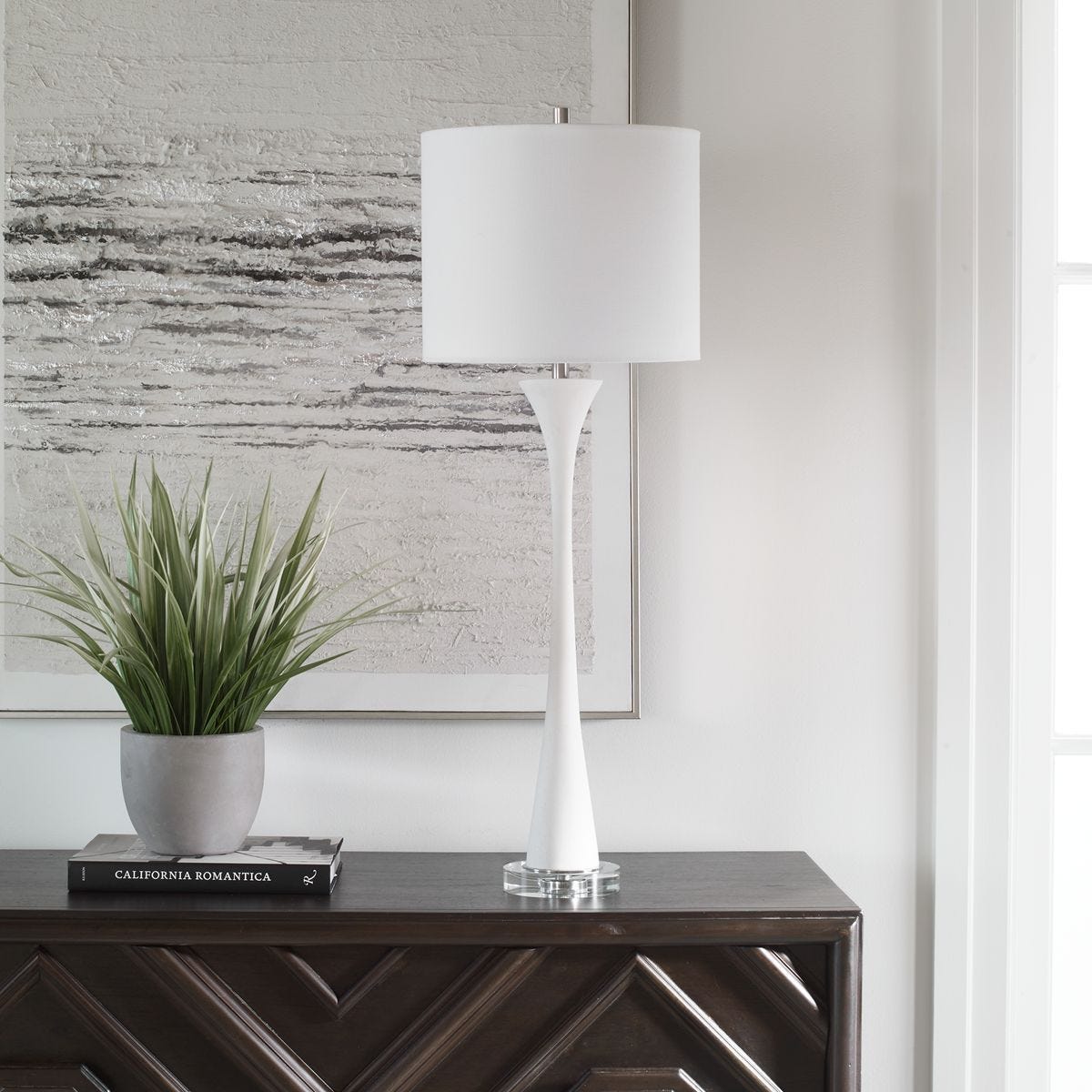 Fountain Buffet Lamp, White – Lamps by Uttermost | Sutter & Vale