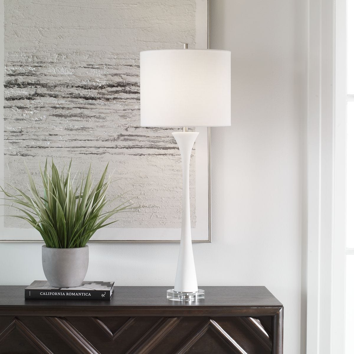 Fountain Buffet Lamp, White – Lamps by Uttermost | Sutter & Vale