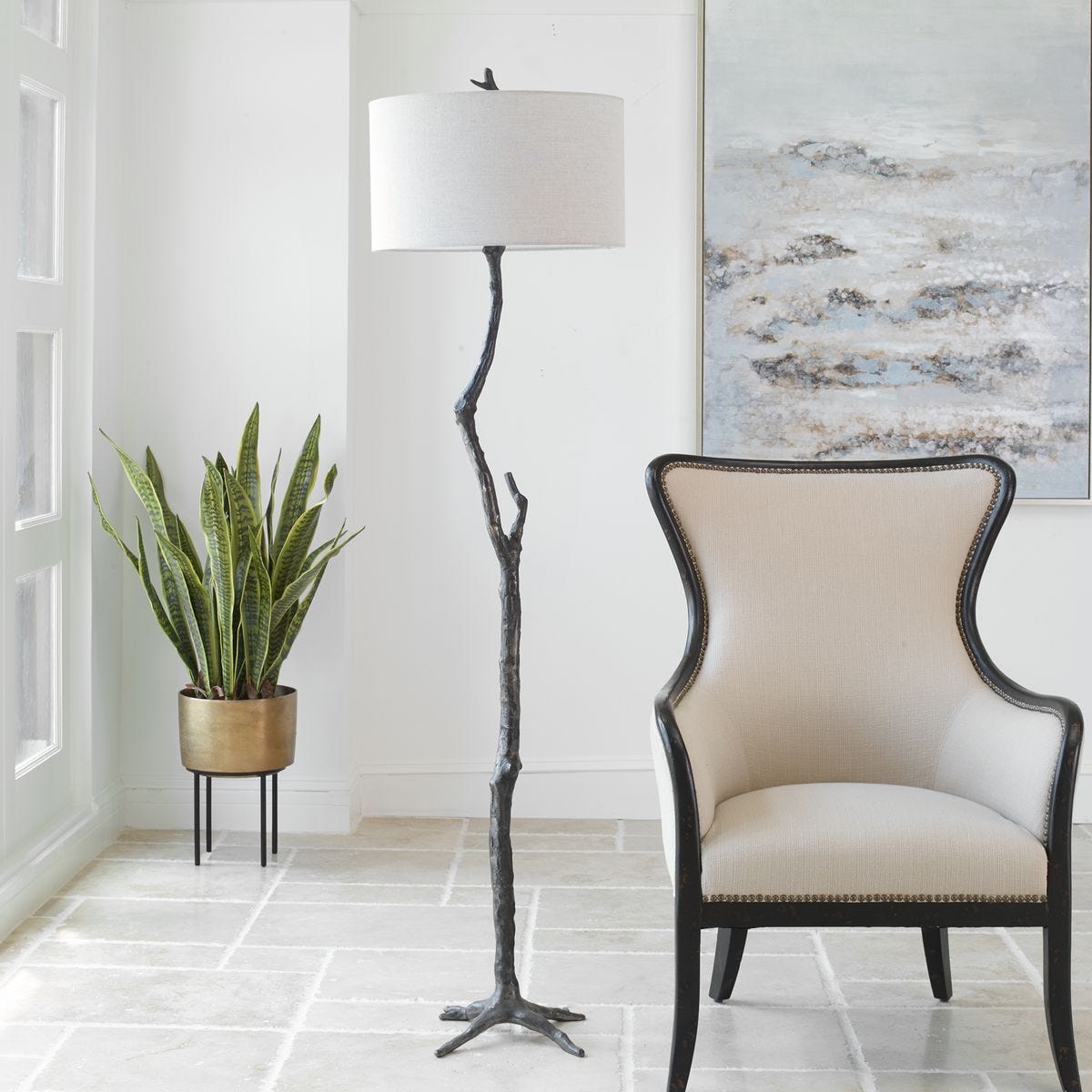 Spruce Floor Lamp – Lamps by Uttermost | Sutter & Vale