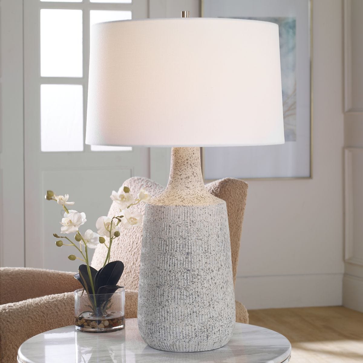 Scouts Table Lamp, White – Lamps by Uttermost | Sutter & Vale