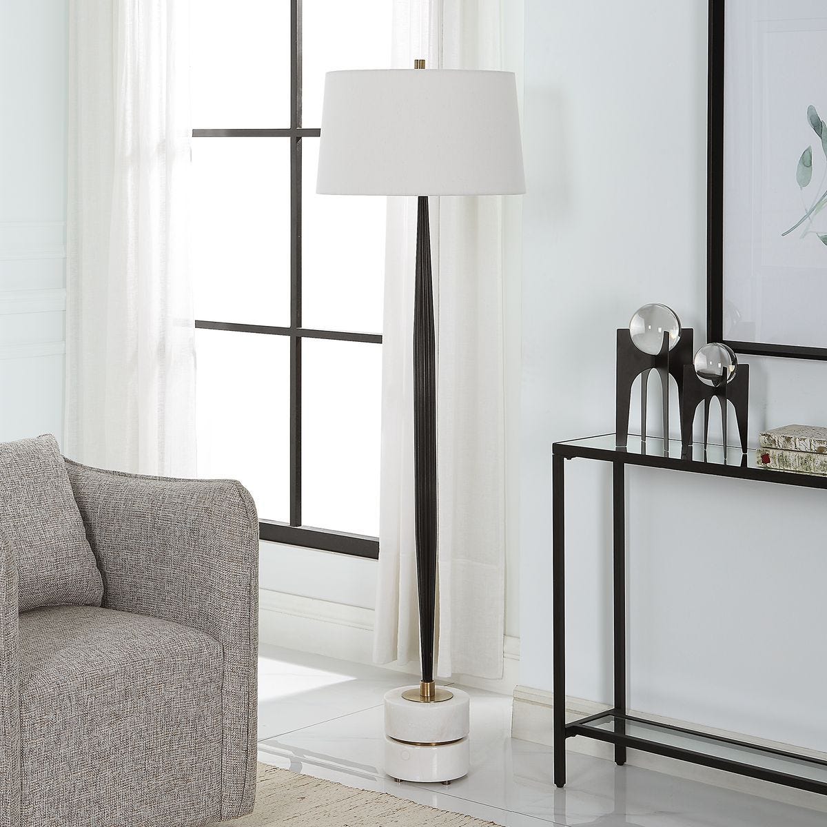 Miraz Floor Lamp – Lamps by Uttermost | Sutter & Vale