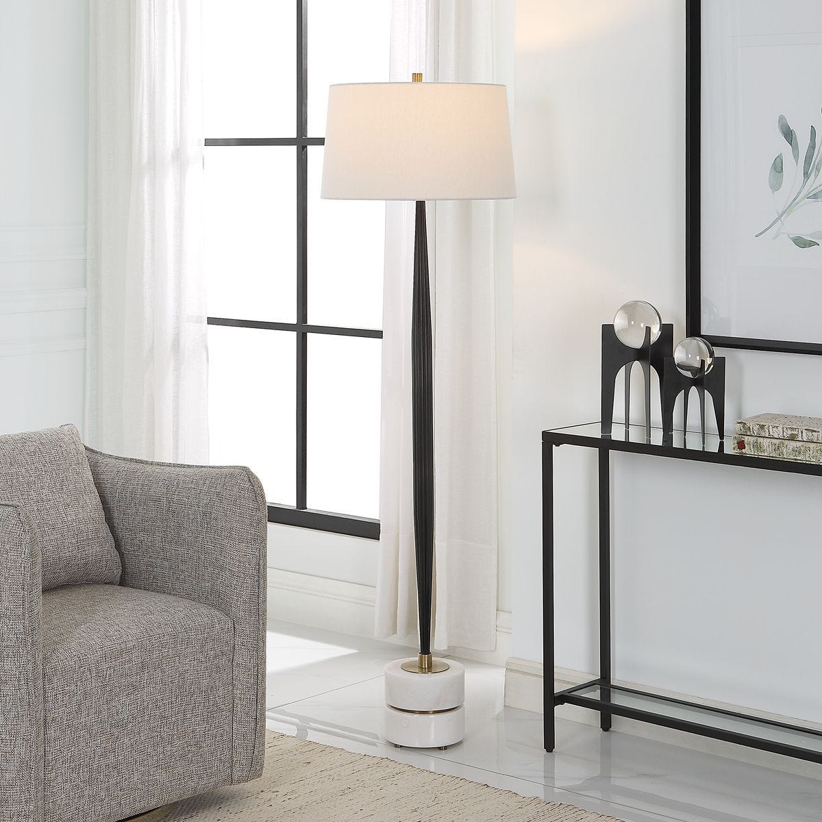 Miraz Floor Lamp – Lamps by Uttermost | Sutter & Vale