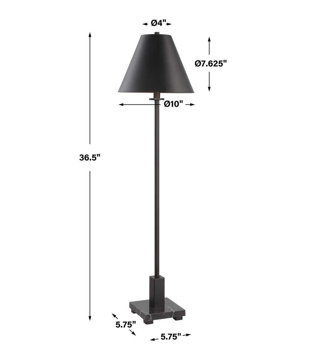 Pilot Buffet Lamp, Black