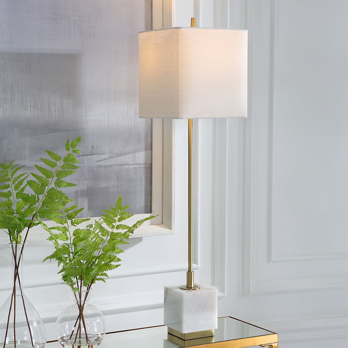 Escort Buffet Lamp, Brass – Lamps by Uttermost | Sutter & Vale