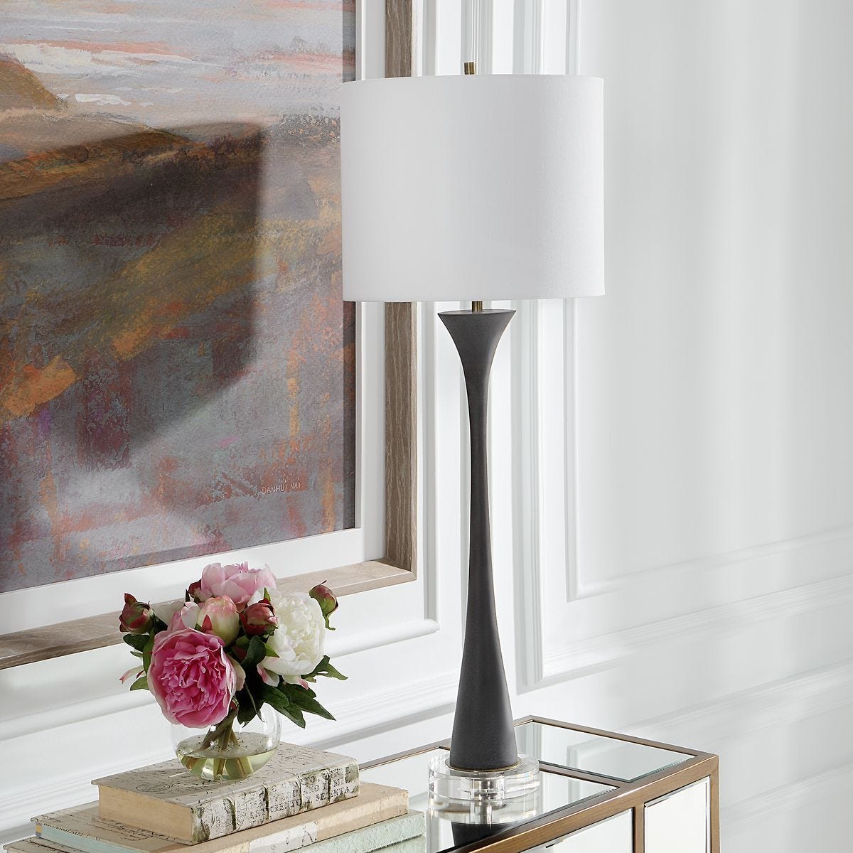 Fountain Buffet Lamp, Black – Lamps by Uttermost | Sutter & Vale