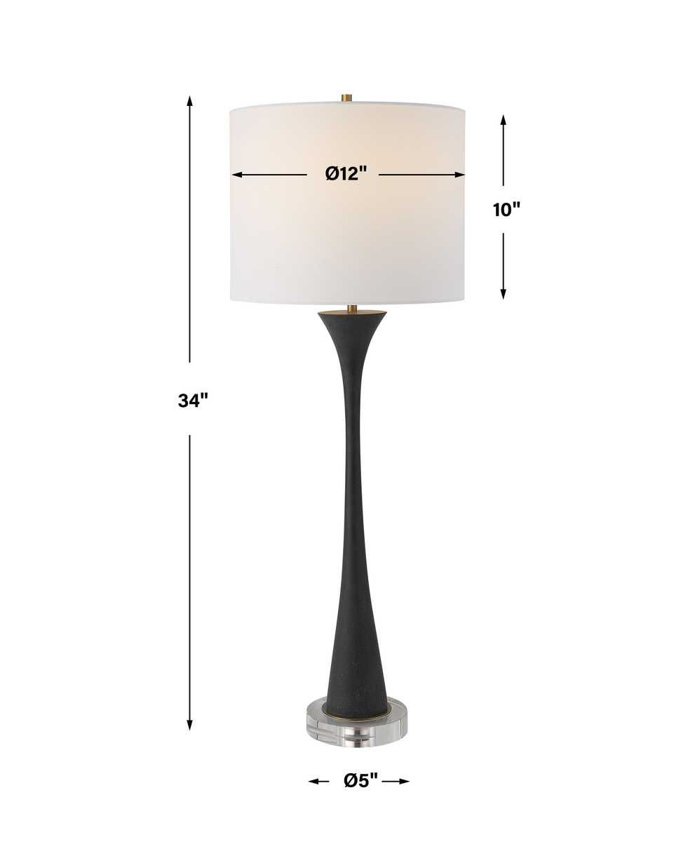 Fountain Buffet Lamp, Black – Lamps by Uttermost | Sutter & Vale