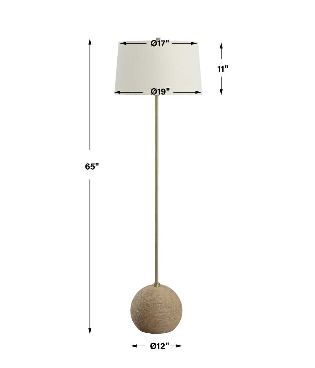 Captiva Floor Lamp, Brass