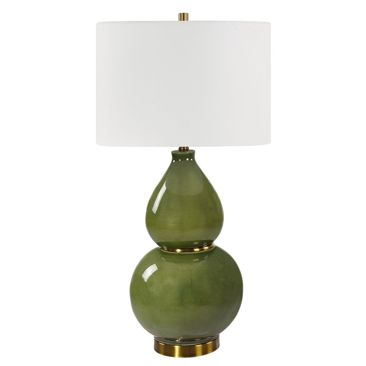 Gourd Table Lamp, Green – Lamps by Uttermost | Sutter & Vale