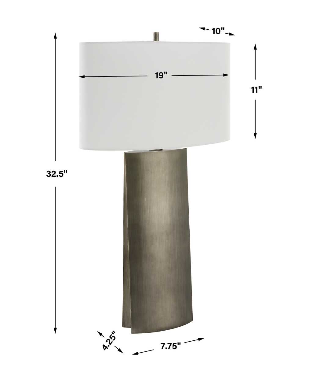 V-Groove Table Lamp