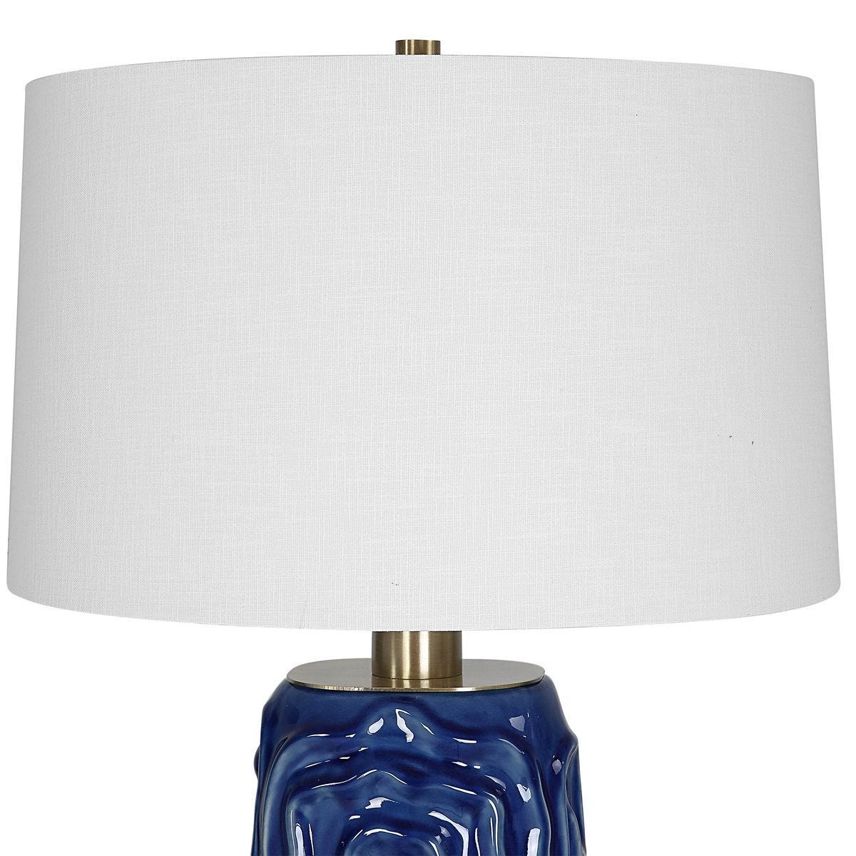 Zade Table Lamp, Blue – Lamps by Uttermost | Sutter & Vale