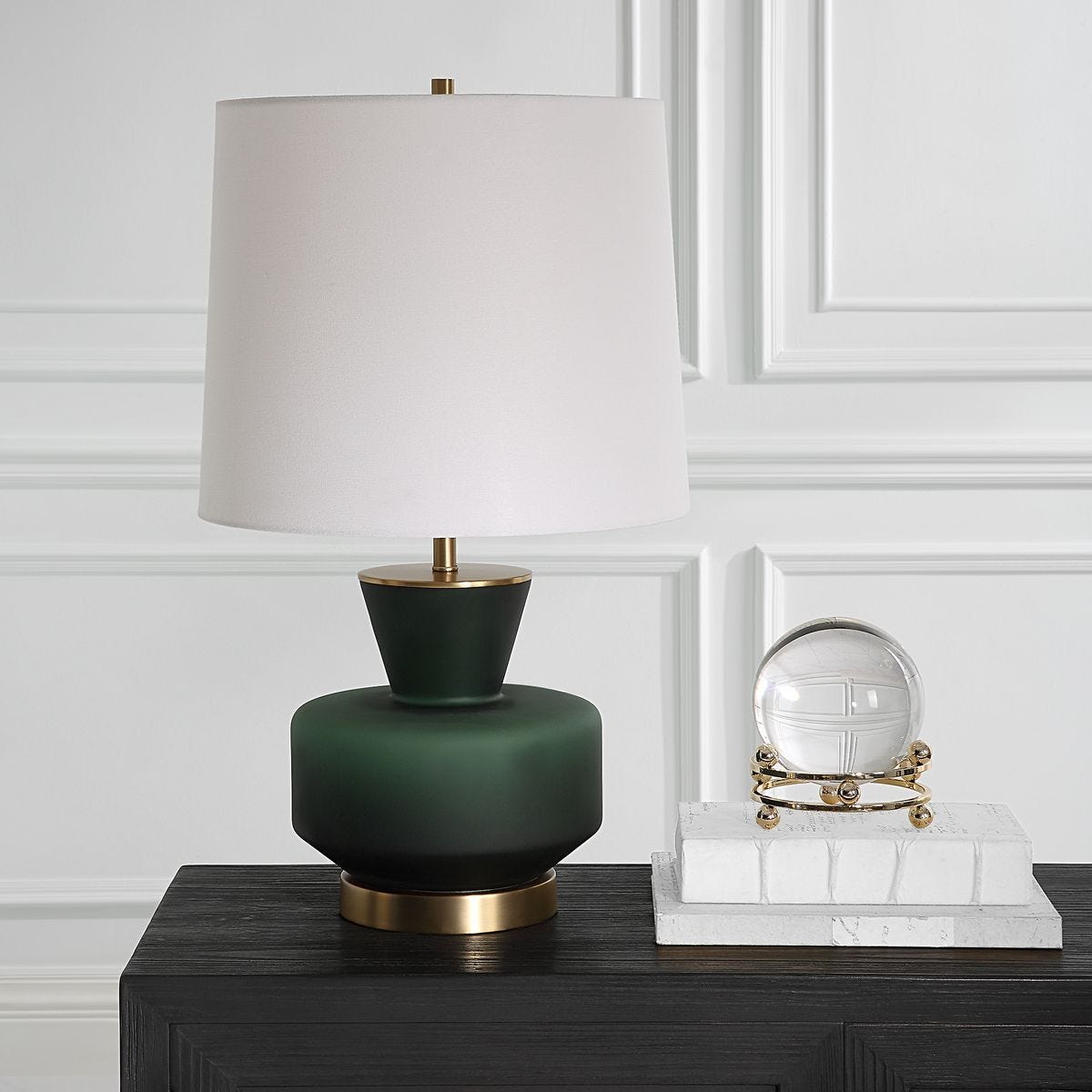 Trentino Table Lamp, Green – Lamps by Uttermost | Sutter & Vale