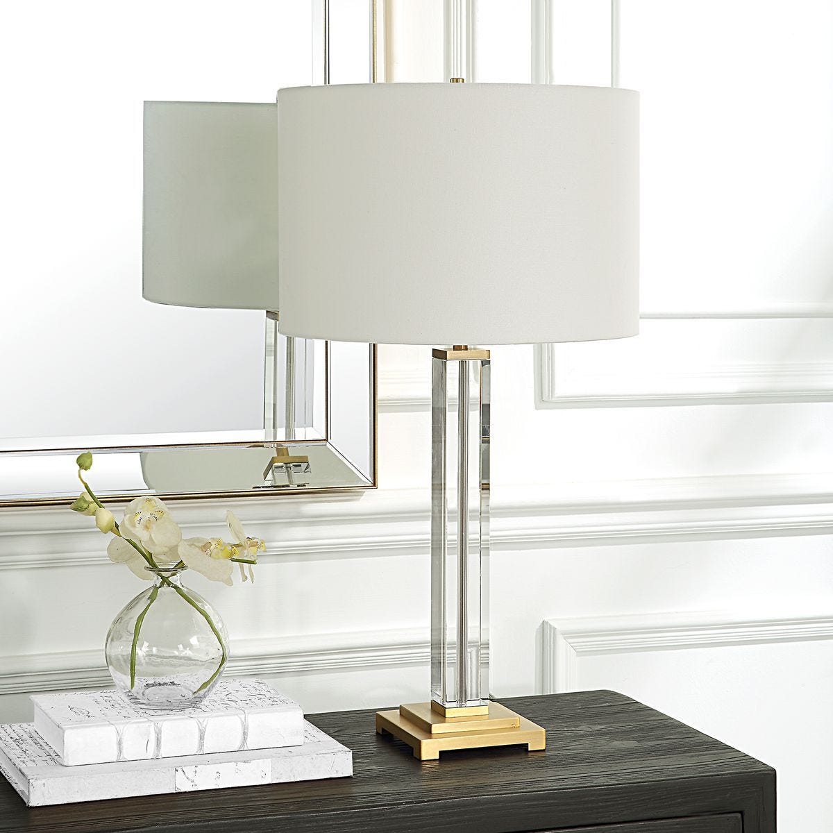 Crystal Column Table Lamp – Lamps by Uttermost | Sutter & Vale