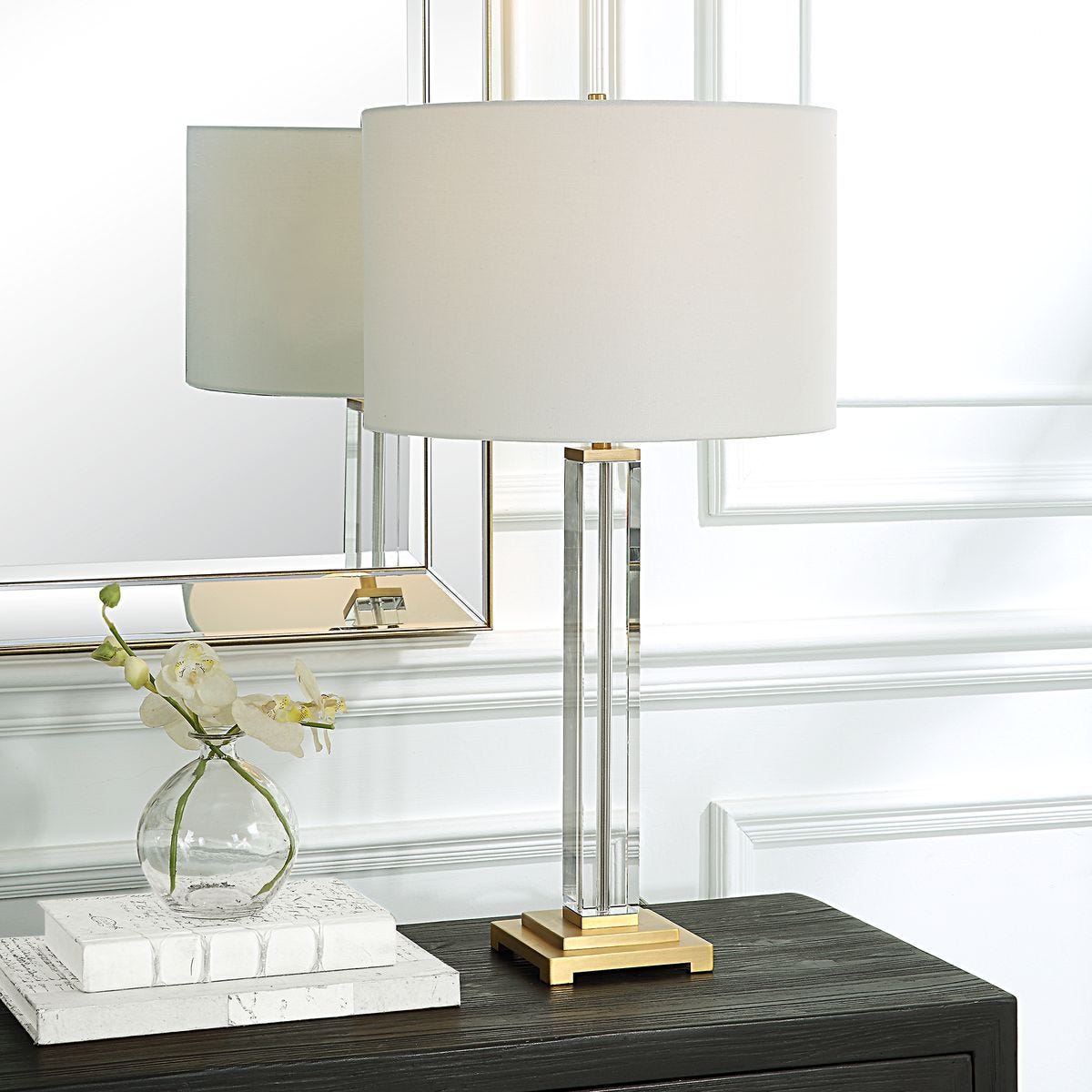 Crystal Column Table Lamp – Lamps by Uttermost | Sutter & Vale