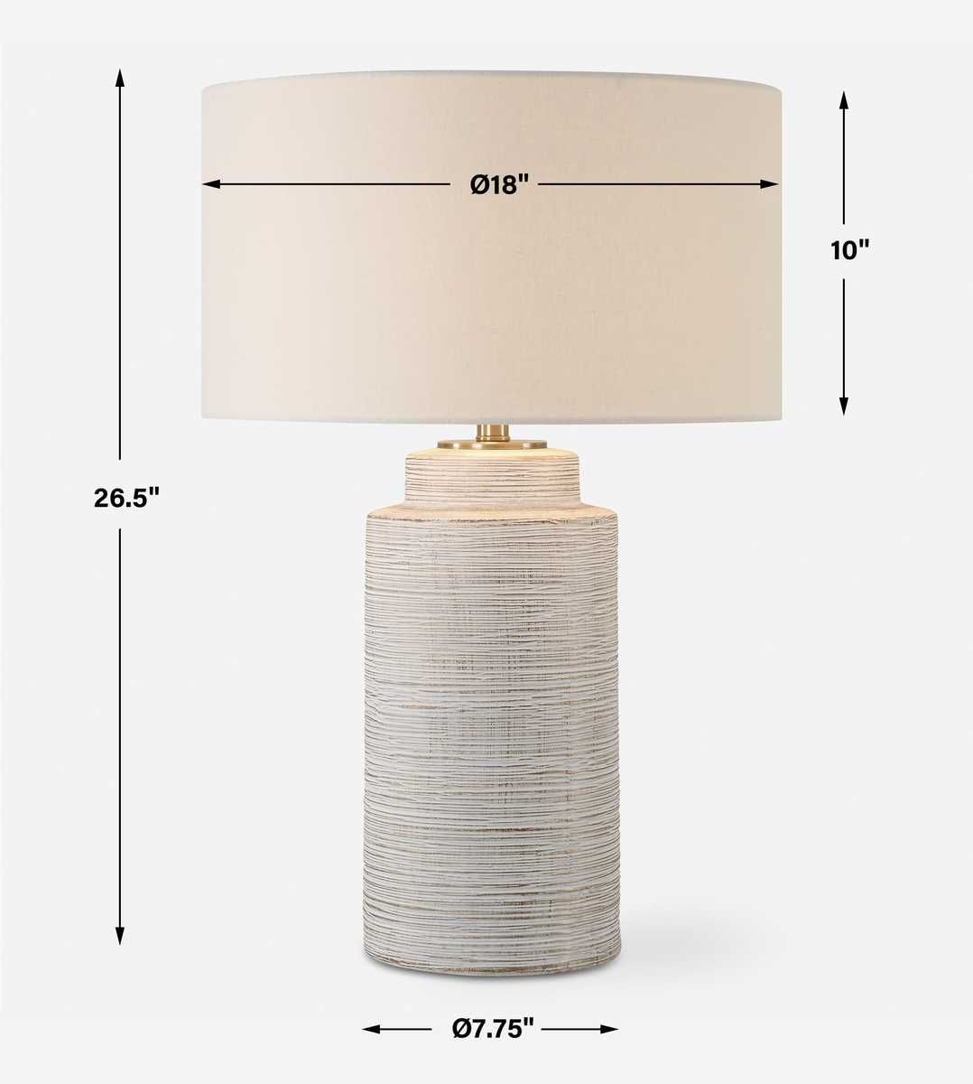 Crimp Table Lamp – Lamps by Uttermost | Sutter & Vale