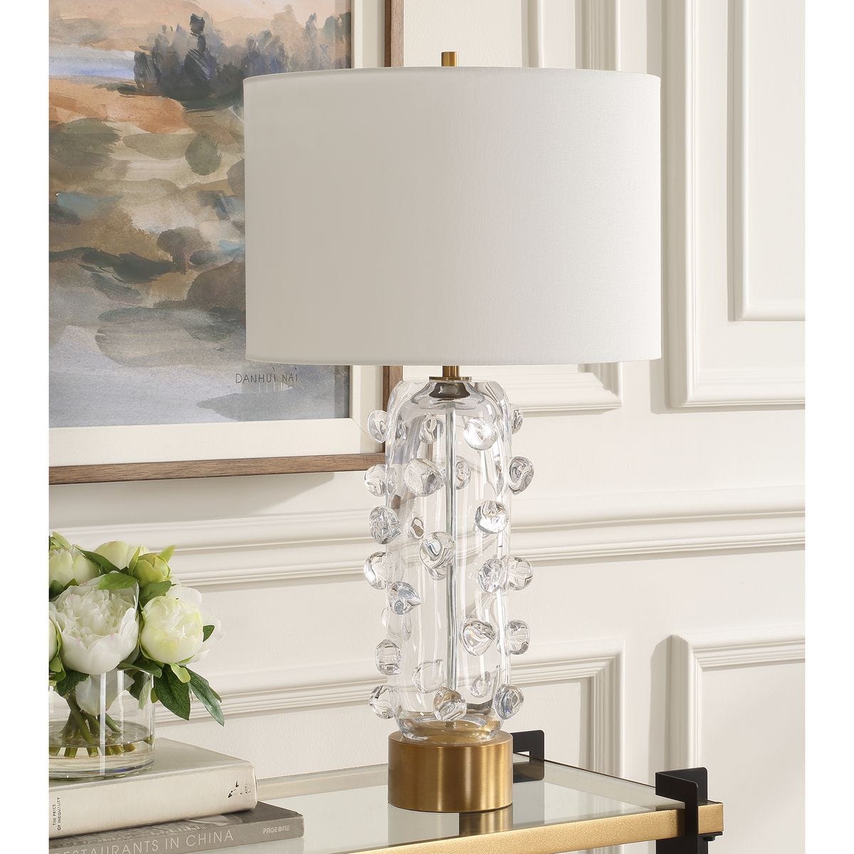 Aura Table Lamp, Clear
