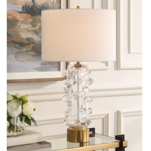 Aura Table Lamp, Clear