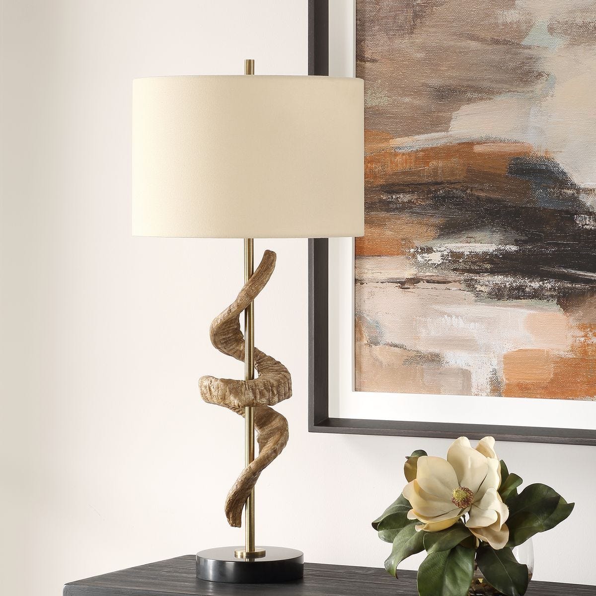Rams Horn Table Lamp – Lamps by Uttermost | Sutter & Vale