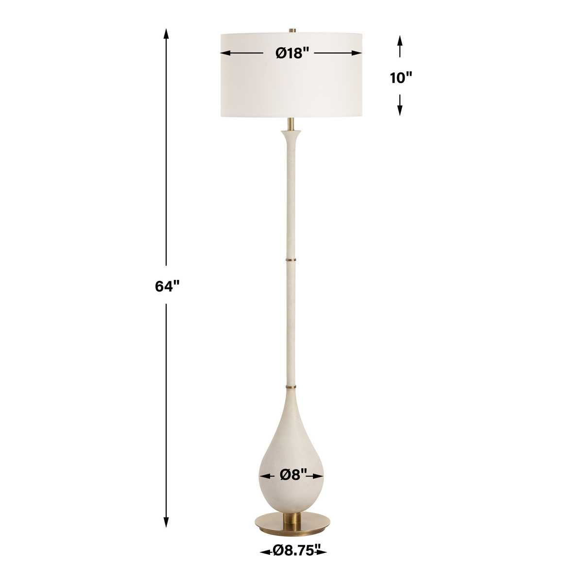 Dewdrop Floor Lamp – Lamps by Uttermost | Sutter & Vale