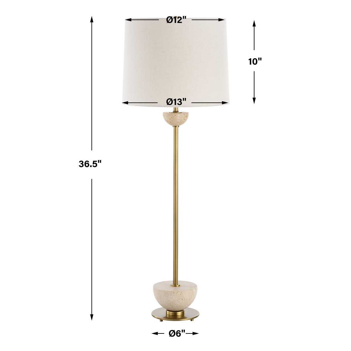Hemisphere Buffet Lamp – Lamps by Uttermost | Sutter & Vale