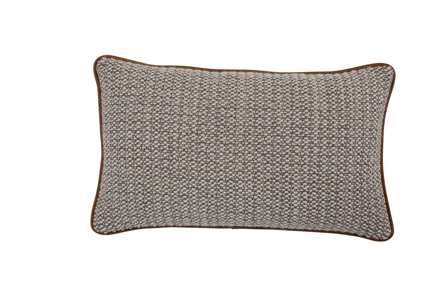 Knotted Wool Cream Feather 12x20
