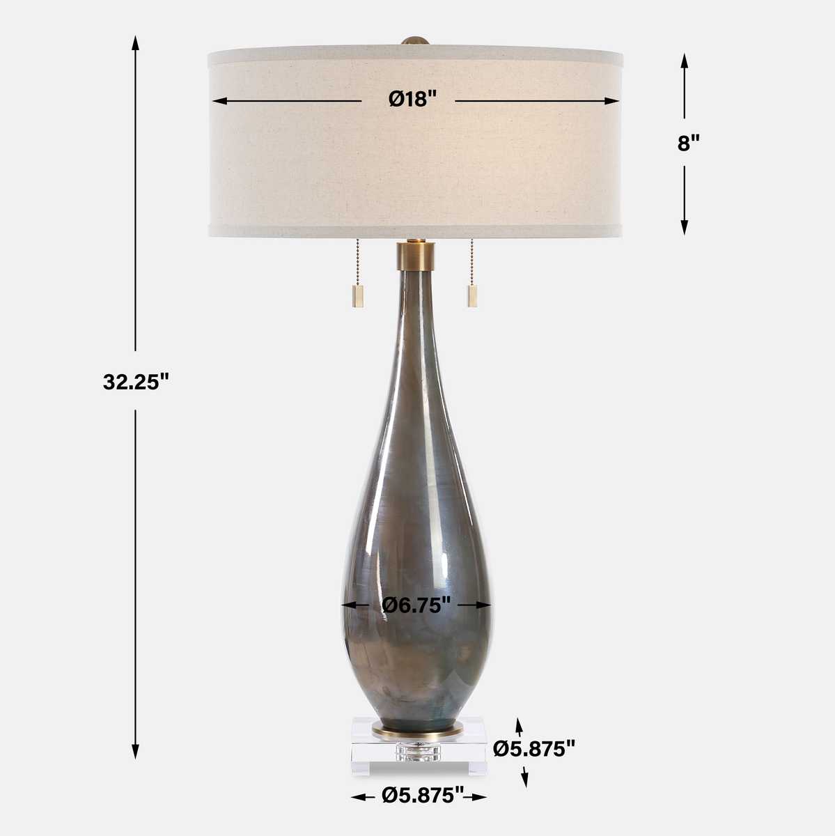 Cardoni Table Lamp, Bronze