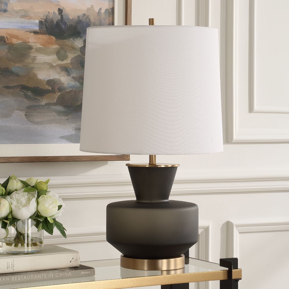 Trentino Table Lamp, Black – Lamps by Uttermost | Sutter & Vale