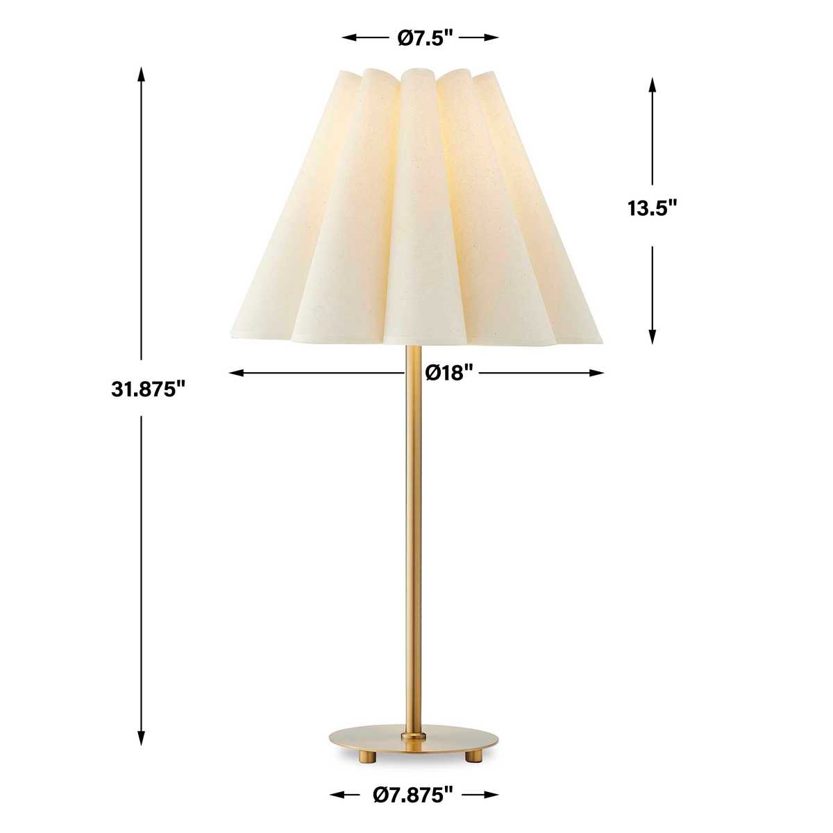 Lilabet Table Lamp, White