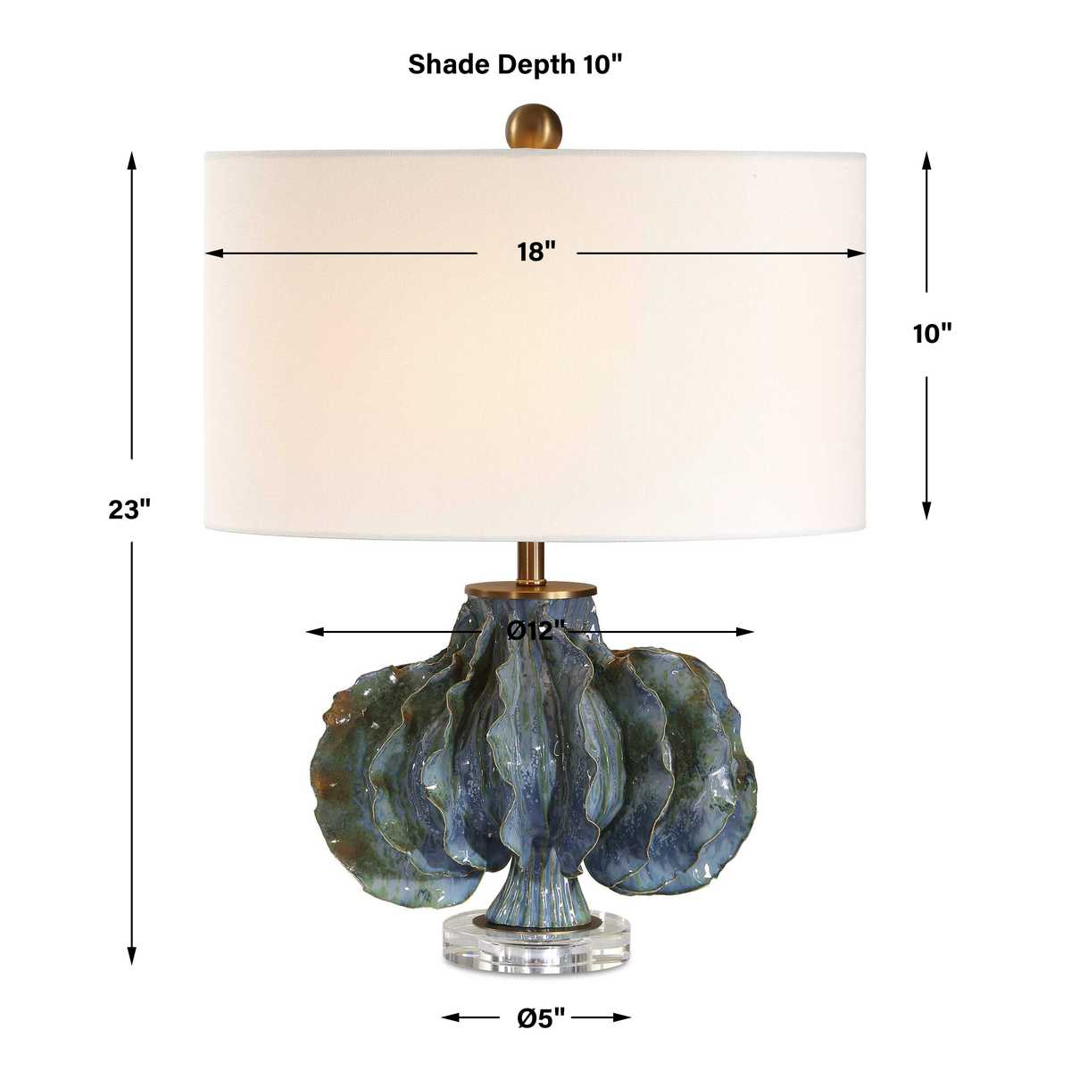 Ruffle Up Table Lamp