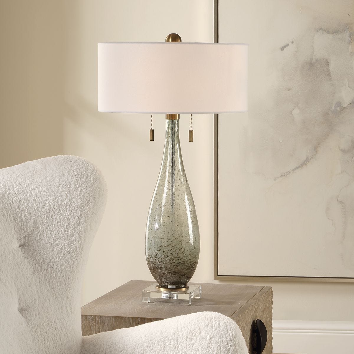 Cardoni Table Lamp, Green – Lamps by Uttermost | Sutter & Vale
