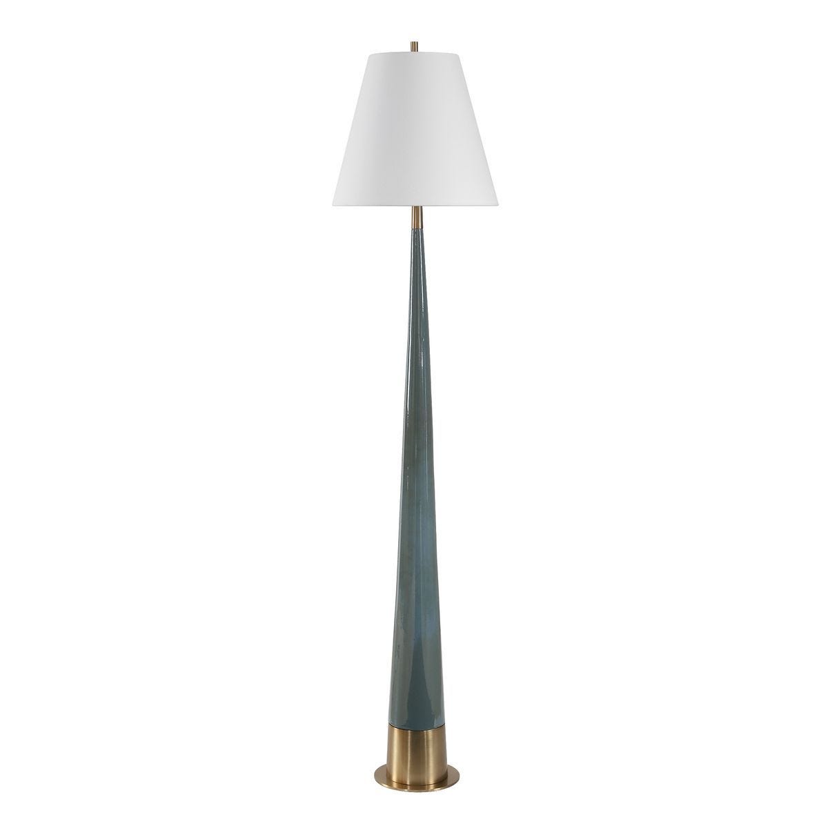 Riccardi Floor Lamp, Blue – Lamps by Uttermost | Sutter & Vale