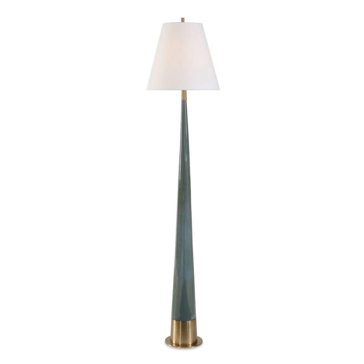 Riccardi Floor Lamp, Blue – Lamps by Uttermost | Sutter & Vale