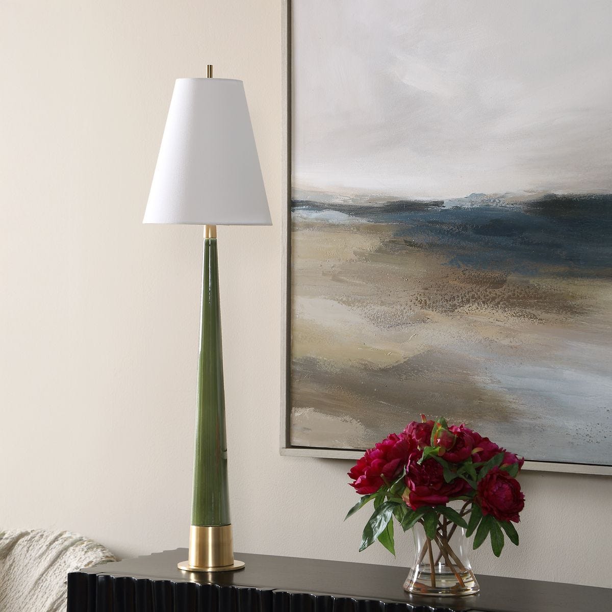 Riccardi Table Lamp, Moss