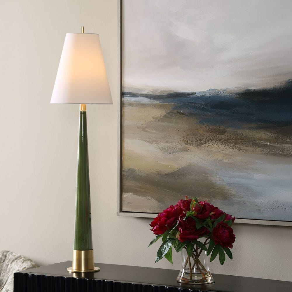 Riccardi Table Lamp, Moss