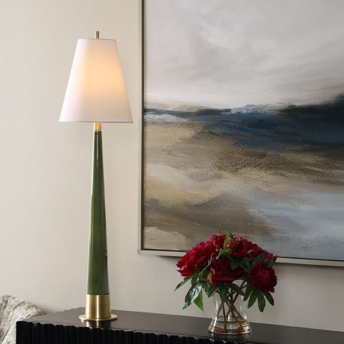 Riccardi Table Lamp, Moss