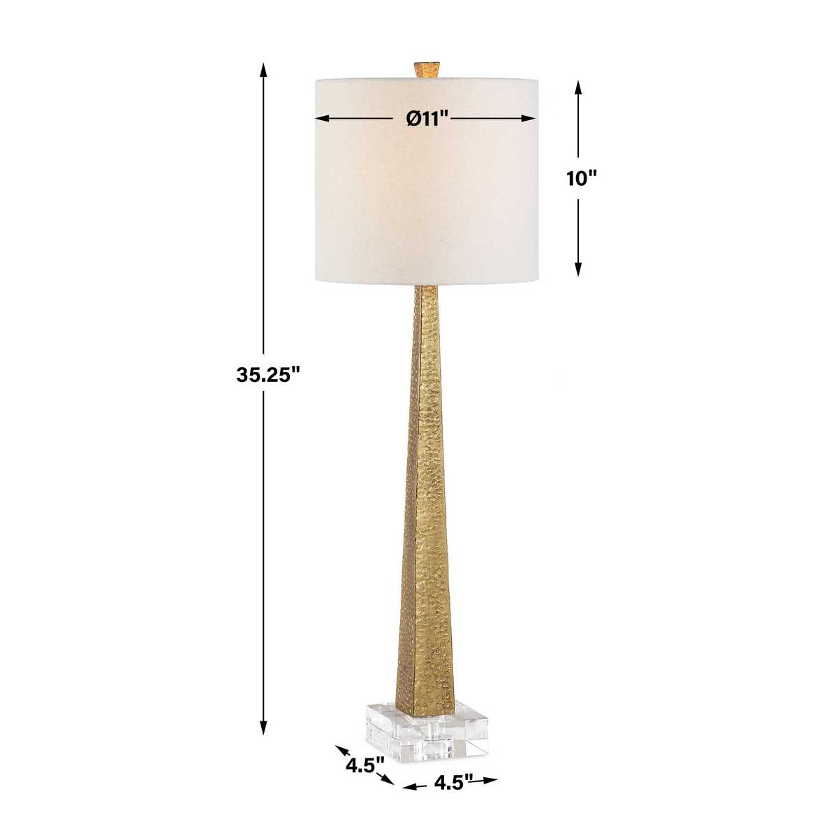 Midas Buffet Lamp, Gold