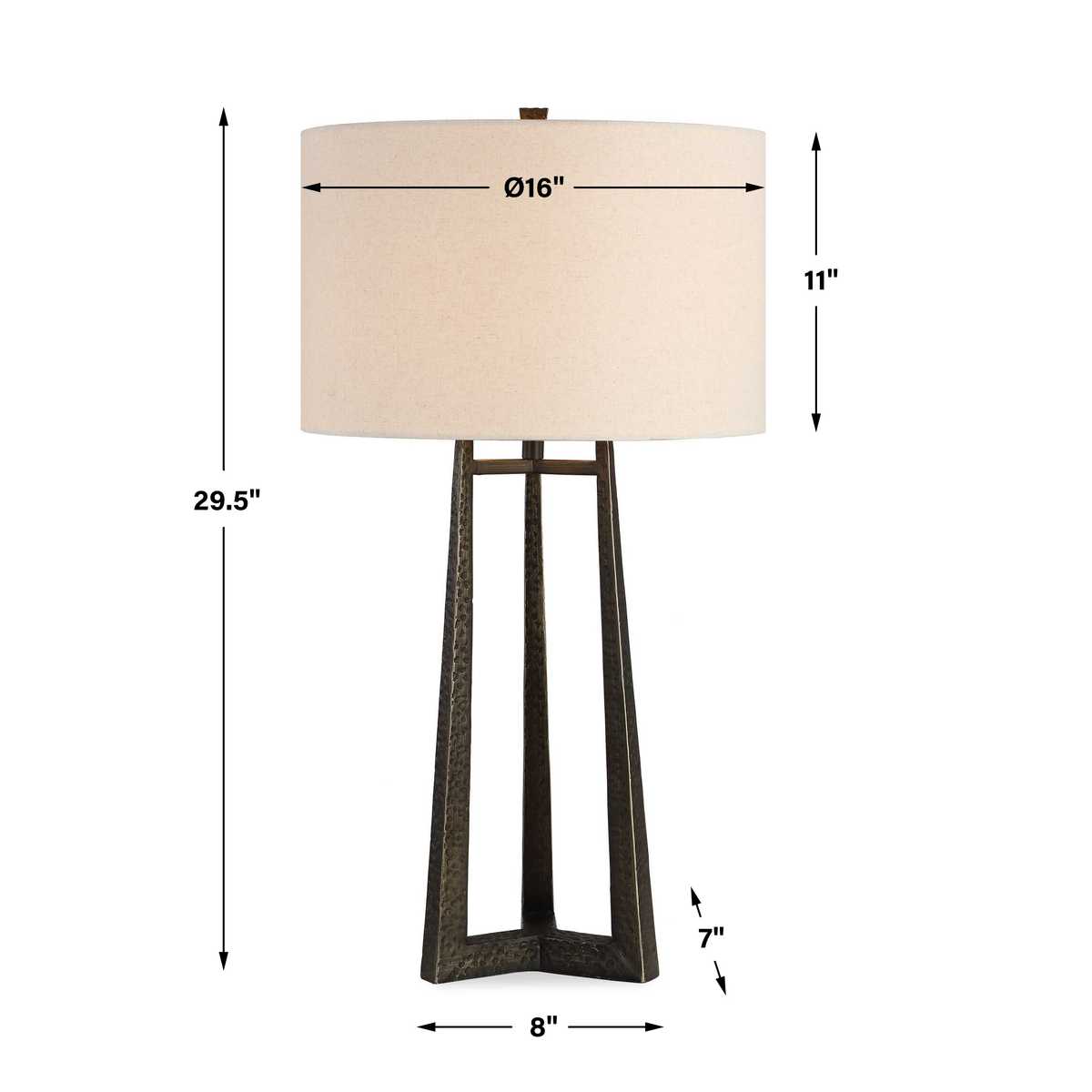 Midas Table Lamp, Bronze