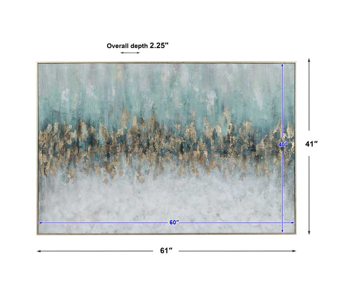 Divide Hand Painted Canvas by Uttermost