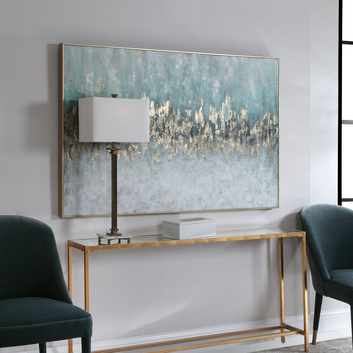 Divide Hand Painted Canvas by Uttermost
