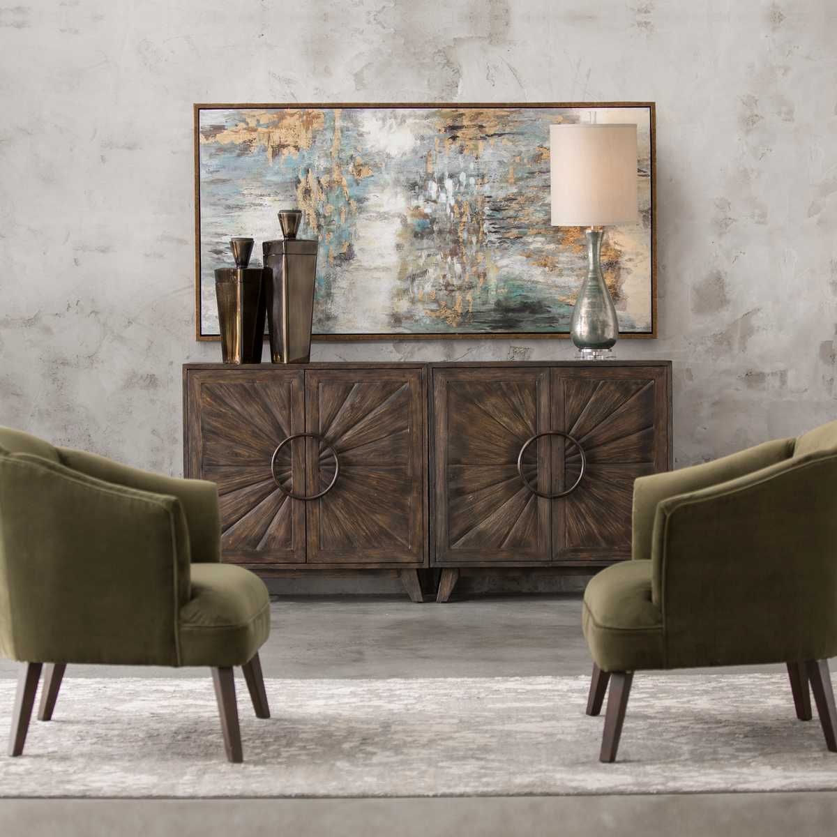 Behind The Falls Hand Painted Canvas by Uttermost